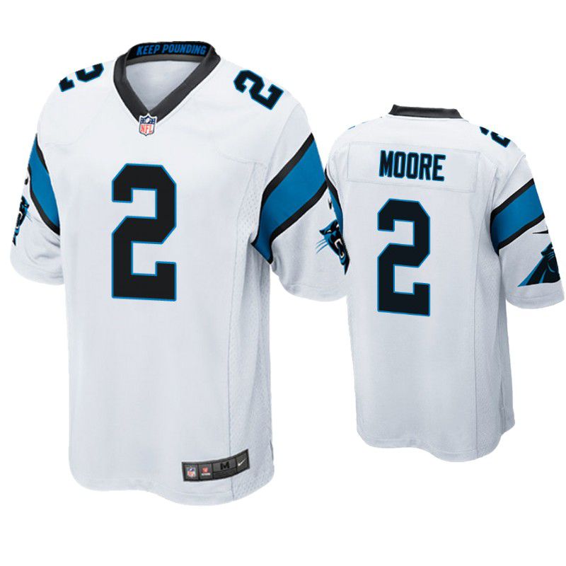 Men Carolina Panthers #2 D.J. Moore Nike White Game NFL Jersey->carolina panthers->NFL Jersey